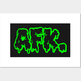 AFK. Gamer T Shirt Slime Style Away From Keyboard Posters and Art